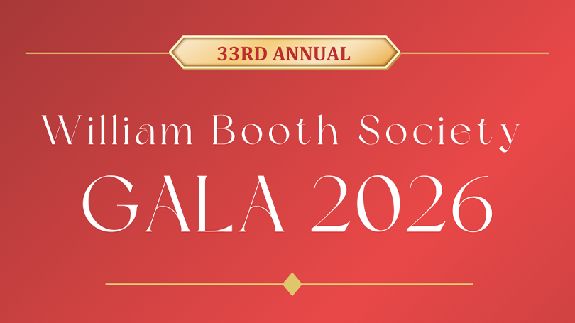 More Info for William Booth Society Gala